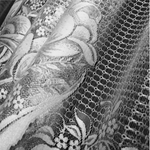 Занавеска "ФМ. ТЮЛЬПАНЫ" модель 471 рис. 2-15-22А, на шторной ленте, цвет белый, Россия.