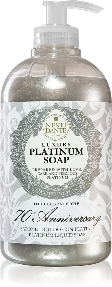 Nesti Dante жидкое мыло для рук с дозатором Luxury Platinum