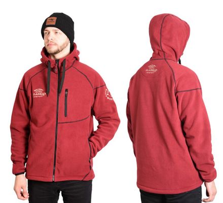 Куртка флисовая Alaskan BlackWater бордо XXL с капюшоном