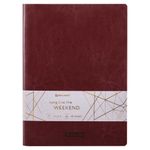 Тетрадь 60 л. в клетку обложка гладкий кожзам, сшивка, А4 (210х297мм), БОРДОВЫЙ, BRAUBERG VIVA, 403908