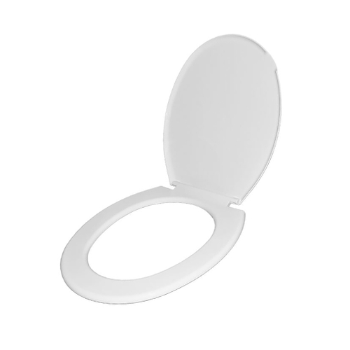 Сиденье для унитаза  белое стандарт Н (пласт. крепл.) ИНКОЭР