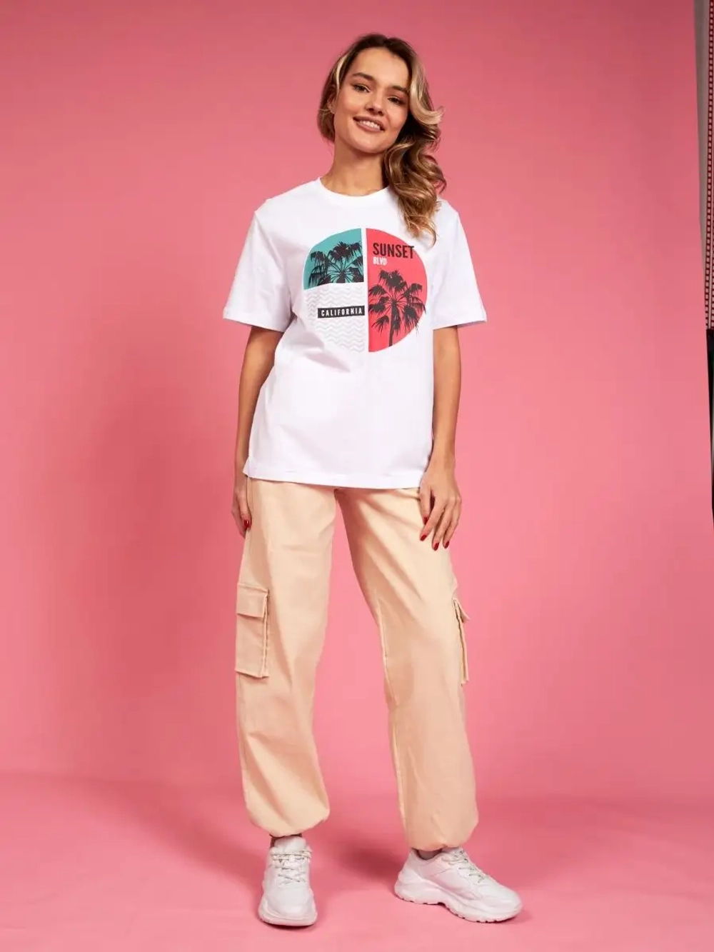 Футболка с принтом california надпись калифорния