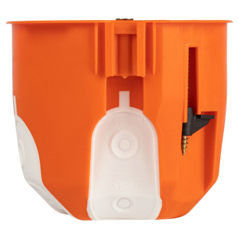 Коробка установочная ЭРА KUU-71-65-unibox двухкомпонентная универсальная оранжевая 71х65мм UniBox саморезы IP30