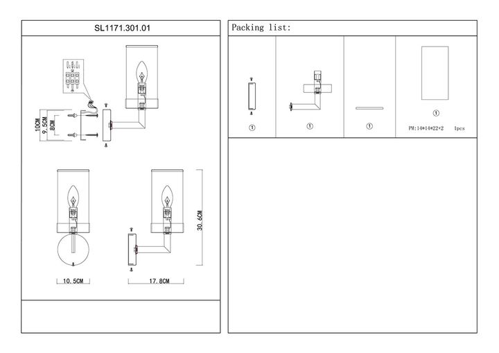 Бра ST Luce Masine SL1171.301.01