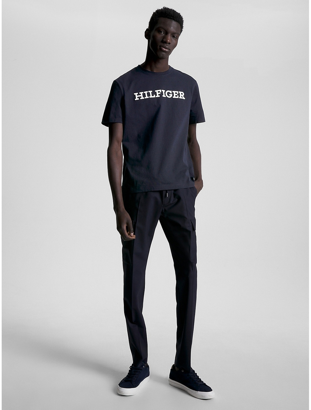 Футболка Tommy Hilfiger Hilfiger Embroidered Block Logo Desert Sky