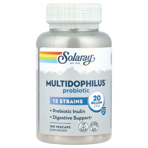 Solaray, Multidophilus™, пробиотик, 100 растительных капсул