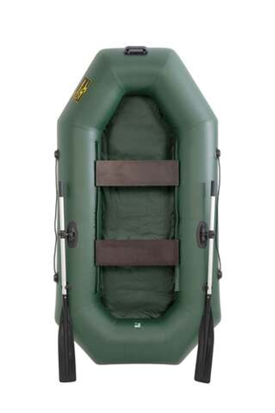 Гребная лодка ПВХ MAGNUM PRO 300 (Зеленая) гребная, с возможностью установки транца (2024)