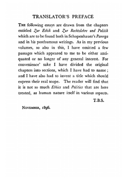 On human nature. essays (partly posthumous) in ethics and politics | Артур Шопенгауэр