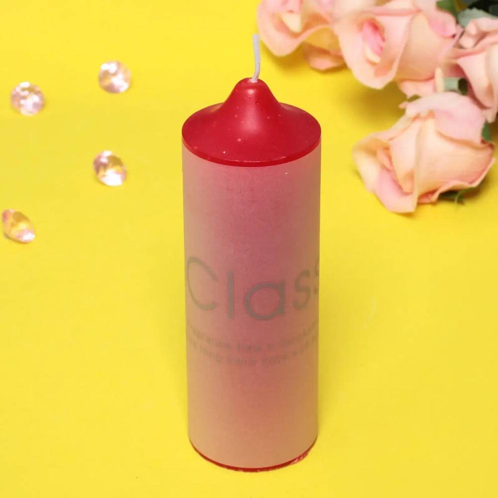 Свеча «Classic» 5*15см цвет красный ZD-103