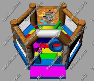 Коммерческий надувной батут "Весёлый пират"