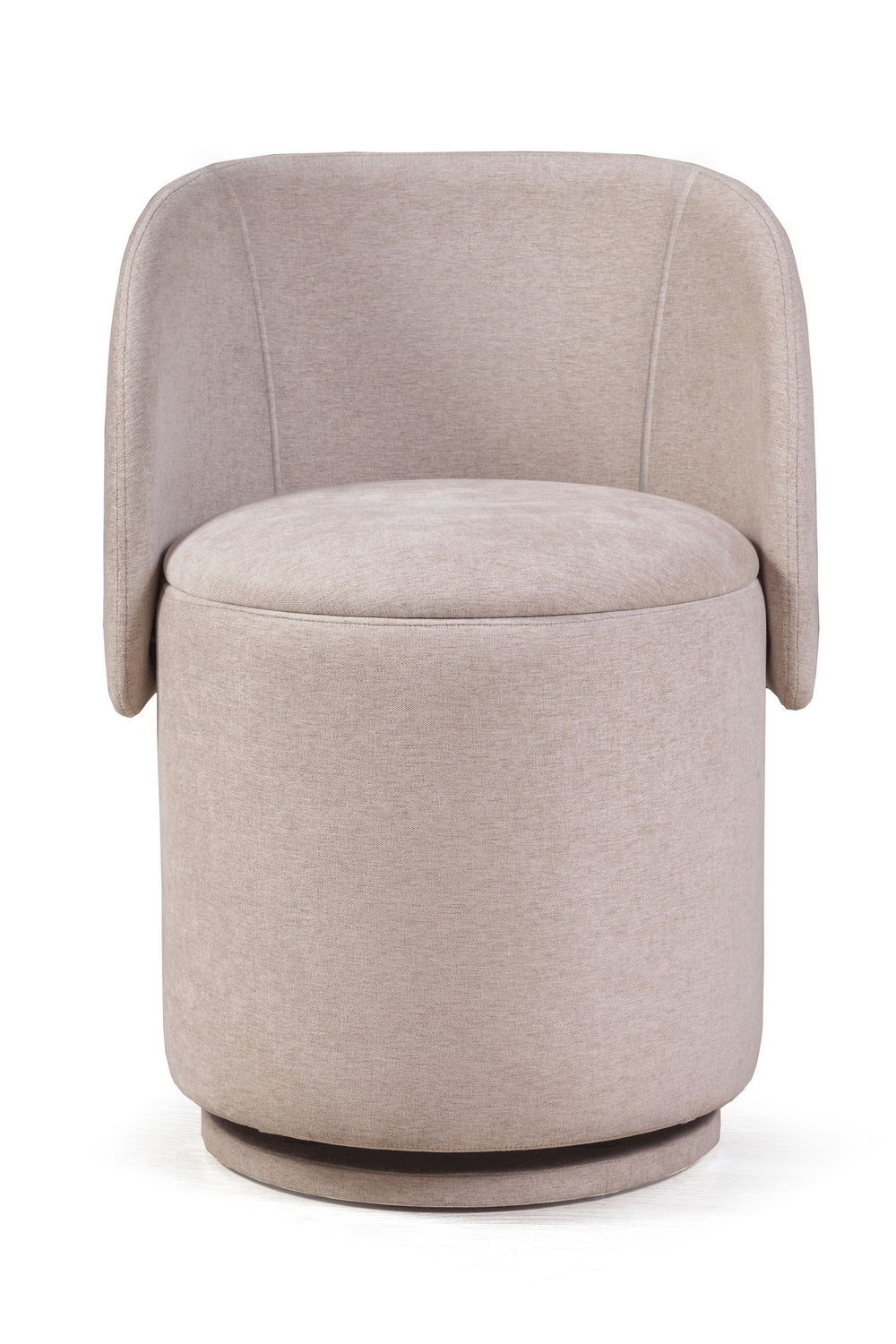 Пуф с кручением Bubble, шенилл puffy бежевый