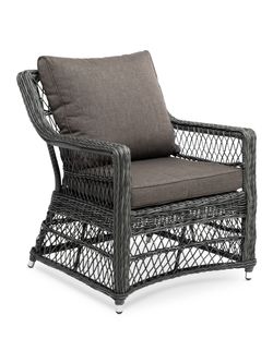 "Гранд Латте" кресло из искусственного ротанга, цвет графит