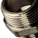 Ниппель редукционный STOUT SFT 0004 - 3/4" x 1/2" (для стальных труб, латунь никелированная)