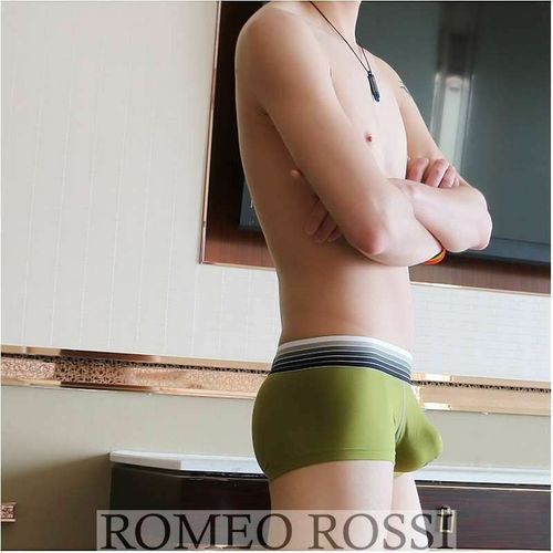 Мужские трусы хипсы зеленые Romeo Rossi RR5010-19