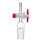 Керн 29/32 с прямым отводом, с краном PTFE