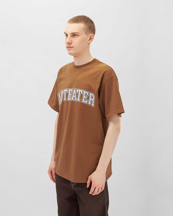 Футболка Big Textlogo 206 Коричневая - фото 3
