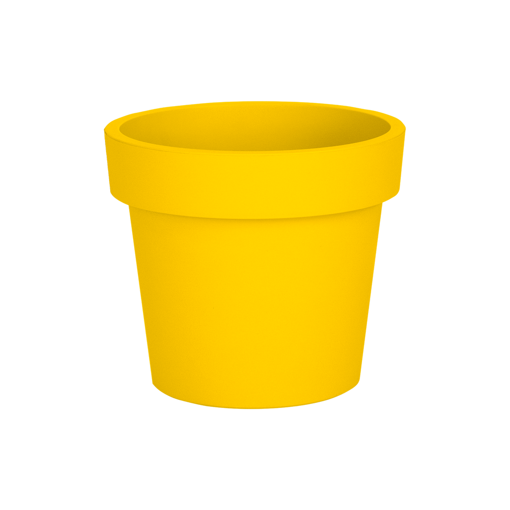Кашпо "Лофт", 8 литров. с дренажной вставкой. Цвет: Жёлтый.