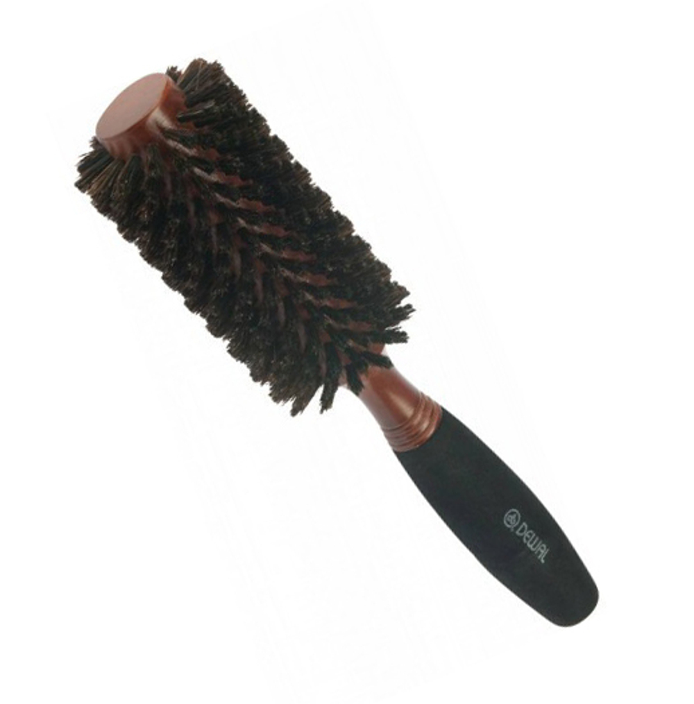 Брашинг DEWAL деревянный, натуральная щетина, с мягкой ручкой d 26/55 мм