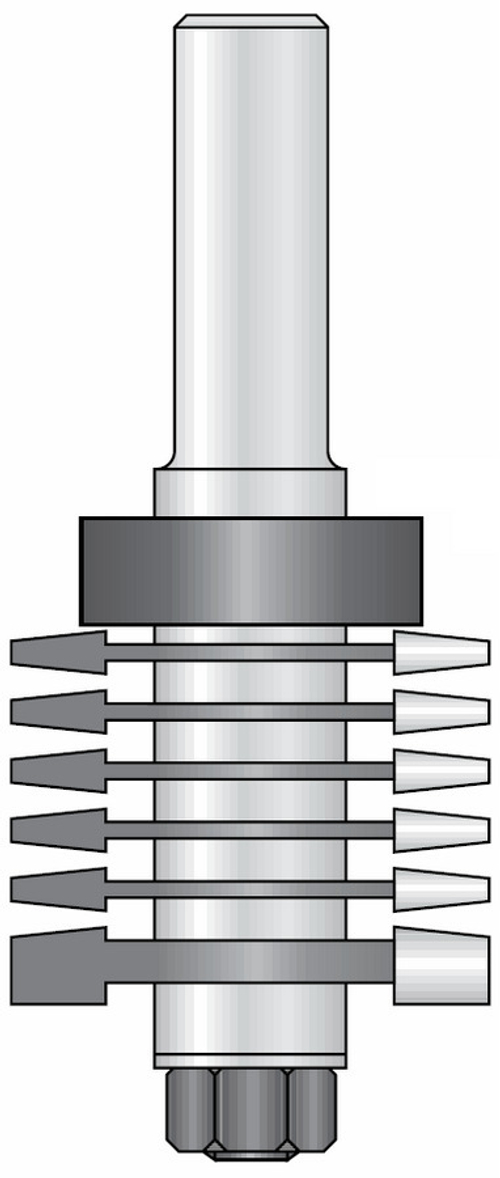 Комплект фрез под соединение минишип 33x5,75 мм D39,5 хвостовик 12 DIMAR 1089009