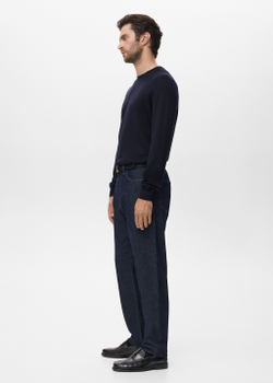 Свитер с круглым вырезом из 100% шерсти мериноса