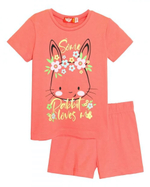 Комплект для девочки (футболка-шорты) р.128 коралл 91116, 1 шт.