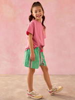 Шорты для девочки Next AD0-181, Зеленый, Розовый