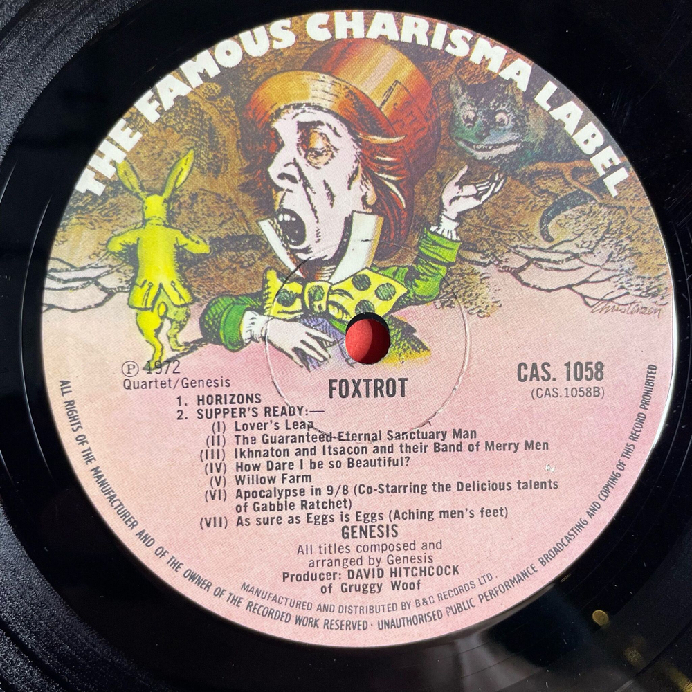 Винтажная виниловая пластинка LP Genesis Foxtrot (UK 1972) Watcher Of The Skies