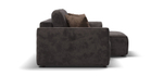 Угловой диван KING MODOOL Велюр Alkantara серый