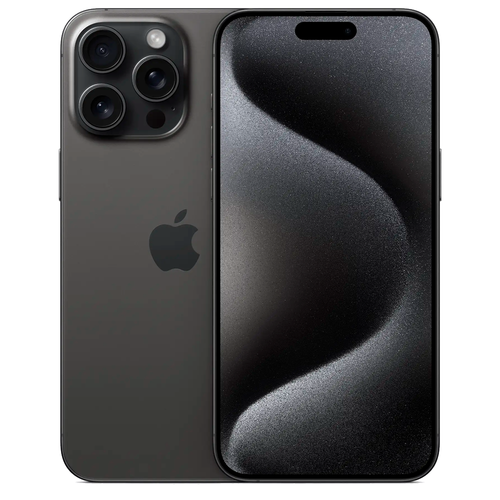 Смартфон Apple iPhone 15 Pro Max 512GB eSIM, Black Titanium (Черный)