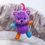 3933777 Подвеска мягкая с вибрацией «Котик» на кроватку/коляску