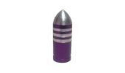 Колпачок для A/V в виде пули, фиолетовый с проточками