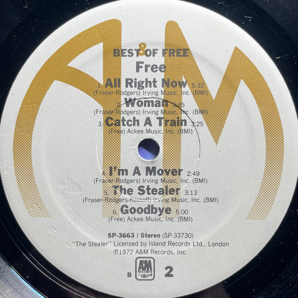 Free ‎– Best Of Free (США 1974г.)