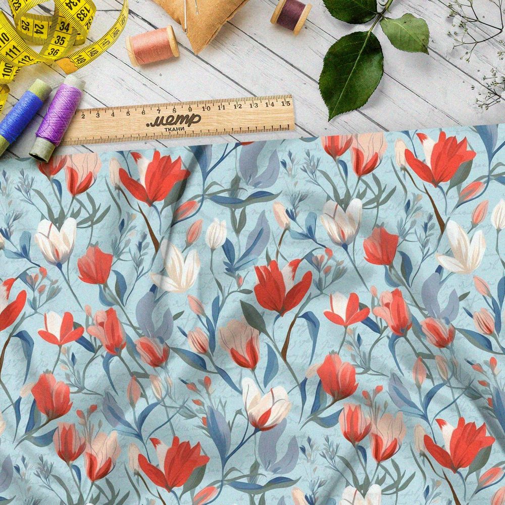 Ткань премиум атлас чудесный стиль