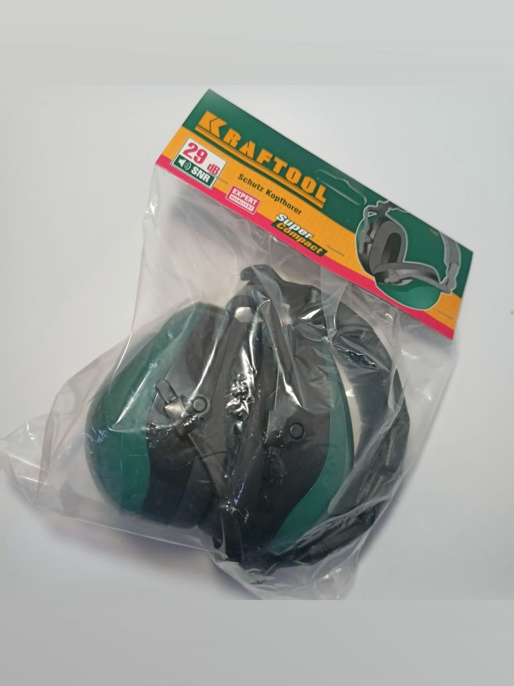 Защитные наушники KRAFTOOL PROFI-29 защита до 109дБ, шарнирное крепление чашек