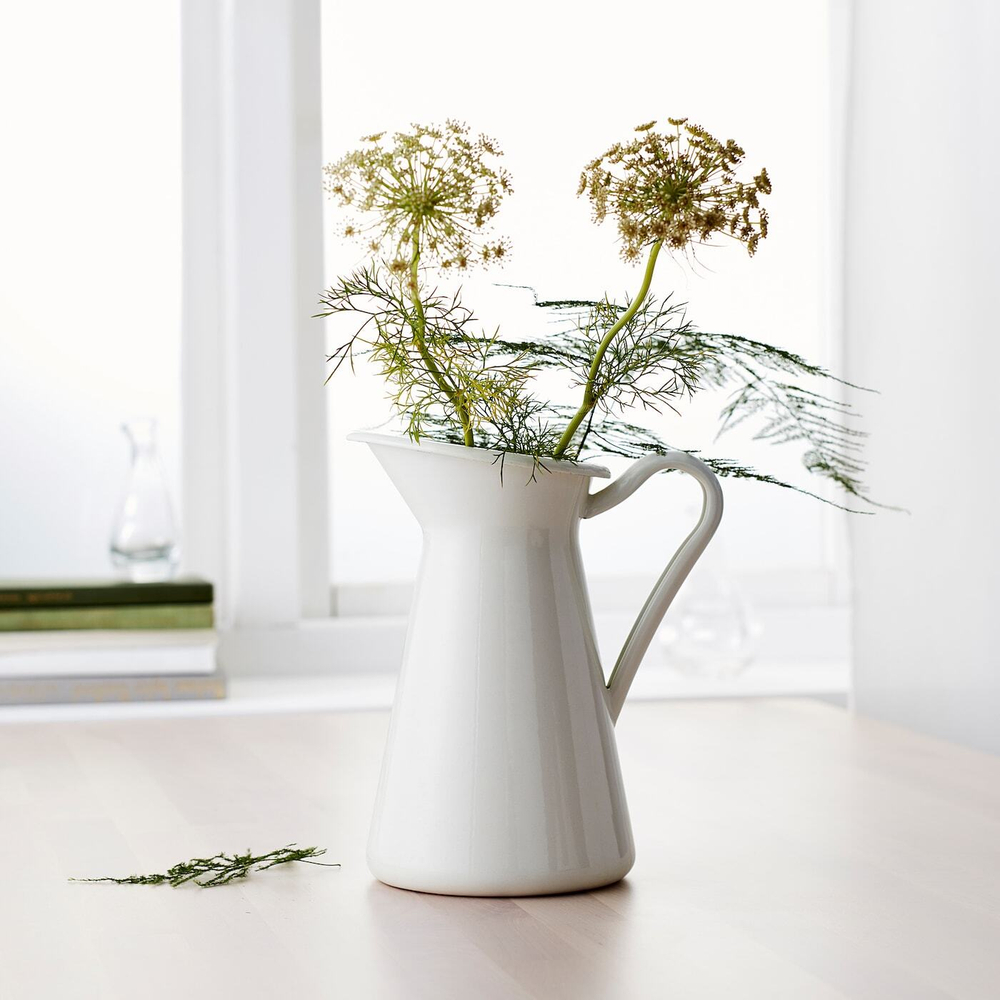 IKEA SOCKERÄRT  (ИКЕА СОСКЕРÄРТ)  -  Ваза/кувшин, белый, 22 см