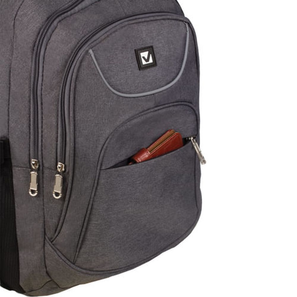 Рюкзак BRAUBERG для старших классов/студентов/молодежи, "Осень", 30 литров, 46х34х18 см, 225518