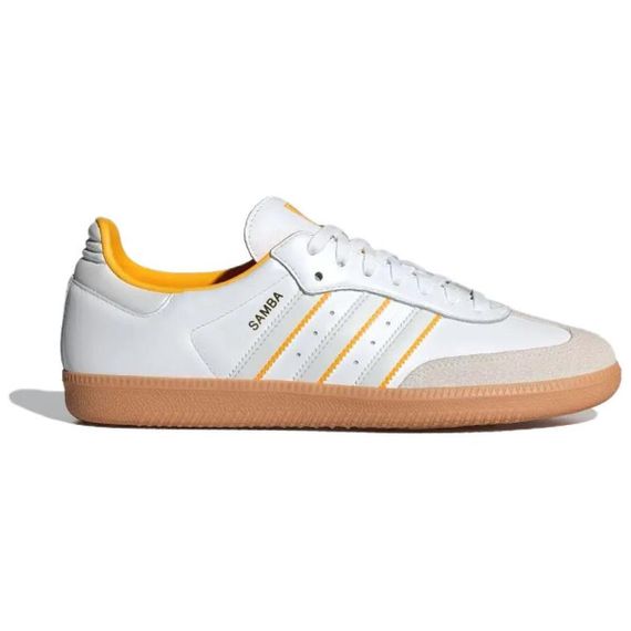 adidas originals SAMBA OG Кроссовки для скейтбординга Низкие Белый Желтый Унисекс