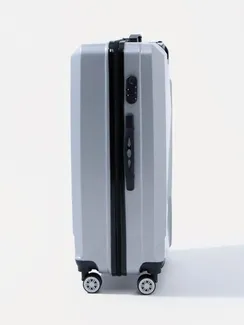 Чемодан большой 28", кодовый замок, цвет серебристый