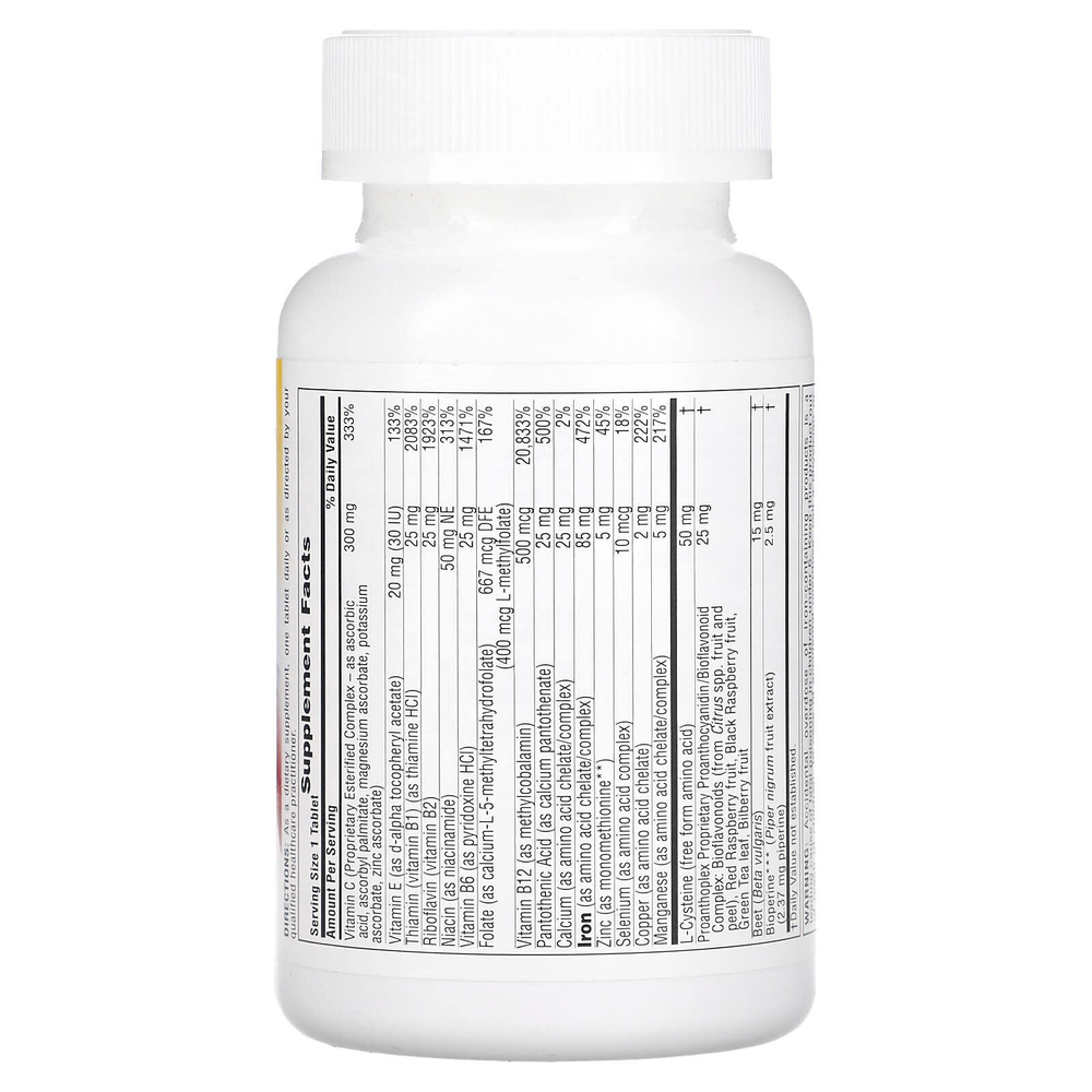NaturesPlus, Hema-Plex, железо с незаменимыми питательными веществами для здоровых эритроцитов, 60 таблеток с медленным высвобождением