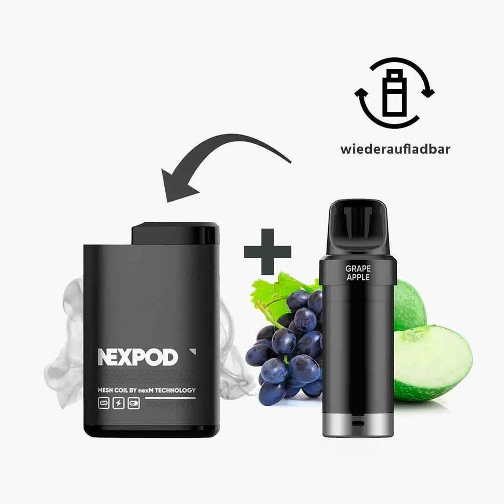 nexPOD Prefilled Pod Kit - Grape Apple (5% nic)