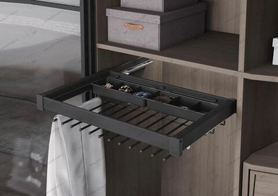 S-6714-A Брючница с органайзером для аксессуаров в базу 900 мм, Starax, (860-890х475х125 мм), направ