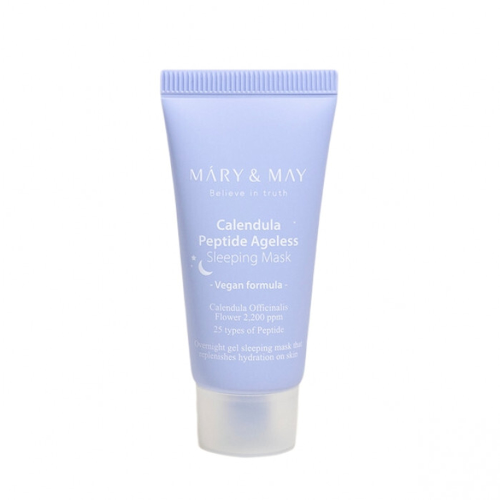Mary&May Ночная антивозрастная маска с лепестками календулы Calendula Peptide Sleeping Mask 30g