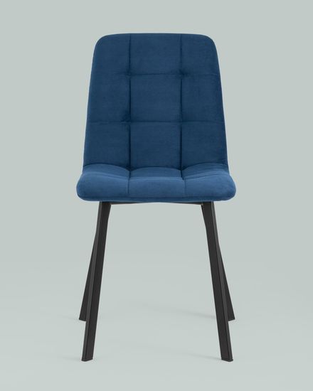 Стул Oliver Square велюр синий