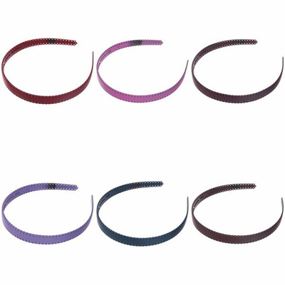 Ободок для волос пластиковый «Province - Gloria», ажур, микс 6 цветов, 1,5 см