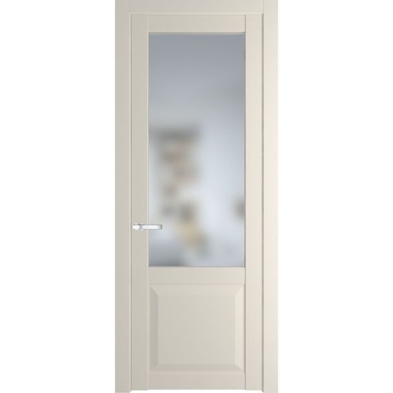 Межкомнатная дверь эмаль Profil Doors 1.2.2PD кремовая магнолия остеклённая