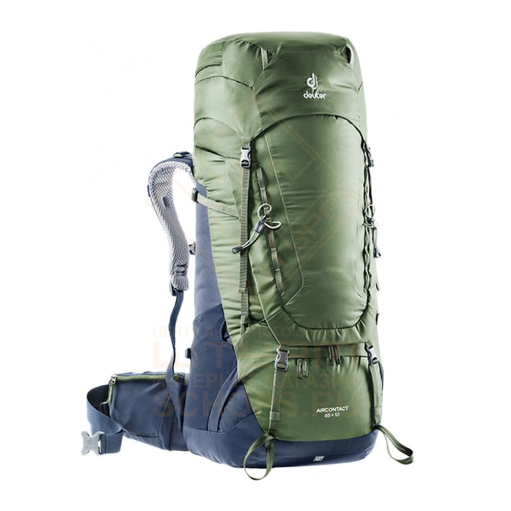 Рюкзак Deuter Aircontact 65+10, Khaki/Navy