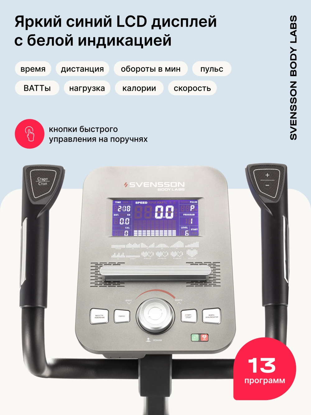 Эллиптический тренажер домашний SVENSSON BODY LABS HELIOS