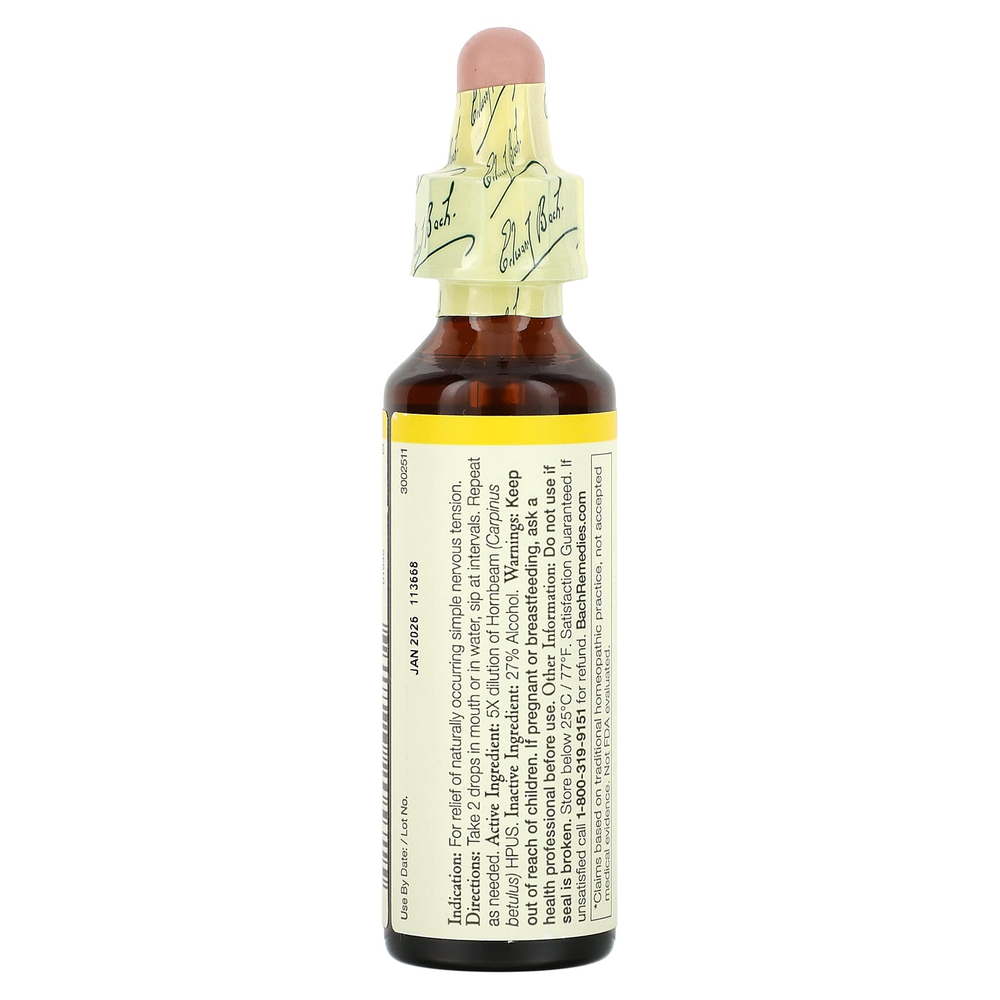 Bach, Original Flower Remedies, граб, 20 мл (0,7 жидк. унц.)