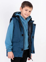 Жилет для мальчиков "Родик" 32, 128р, т.синий