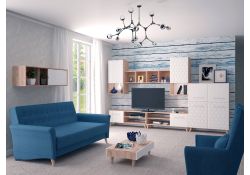 Шкаф навесной Мариус М-05 дуб баррик / белый матовый